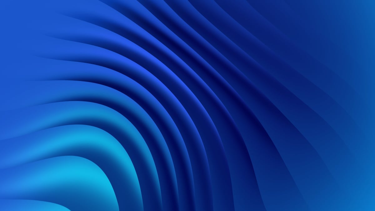 Beautiful blue wave technology background with smooth flowing line grid. Futuristic digital design with a dynamic blue color scheme. Perfect for technology visuals, digital art, sci-fi backgrounds, pr